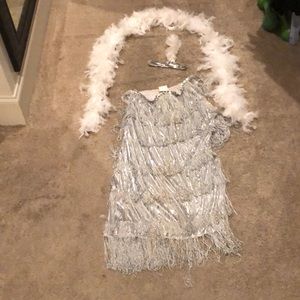 Silver flapper costume